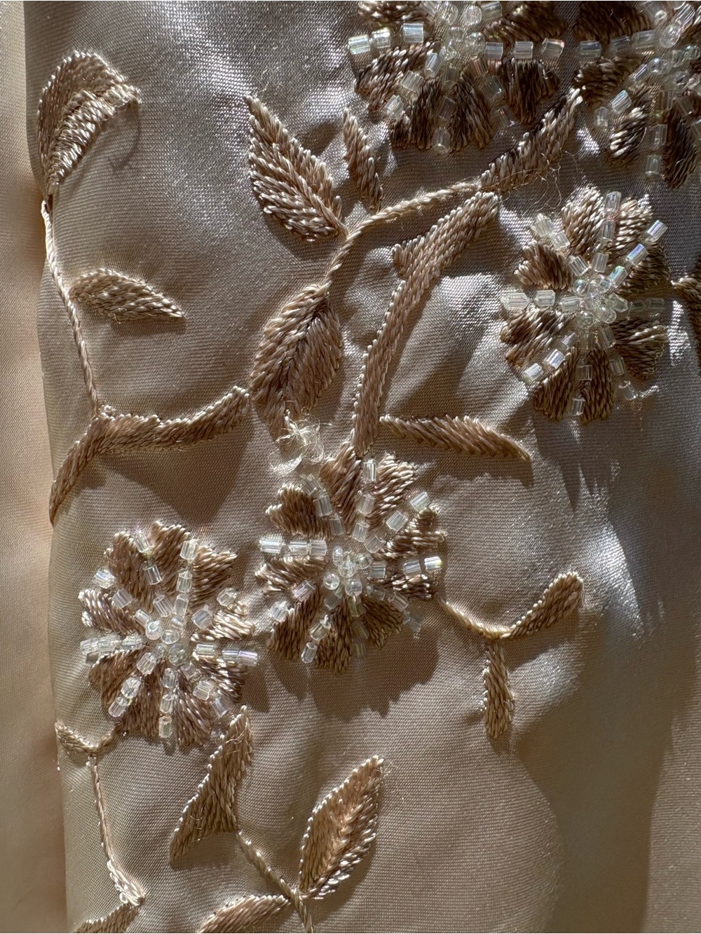 Rare vintage Sue Wong Nocturne beaded strapless champagne gown - Picture 11 of 15